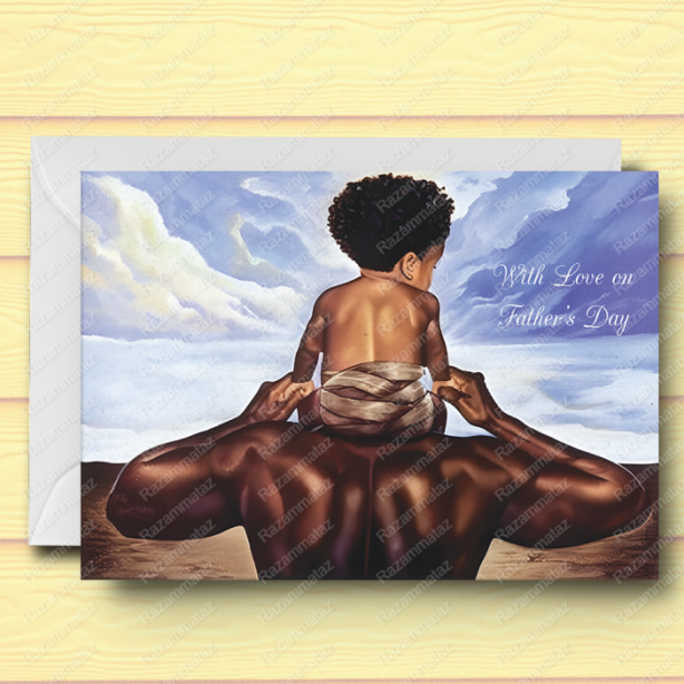 Black Father's Day Card B
